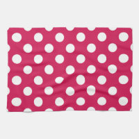 Pois blancs sur cerise