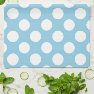 Linge De Cuisine Pois Bleus, Motif Pointe Polka, Points, Pointe