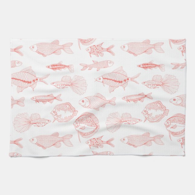 Linge De Cuisine Poissons (Horizontal)