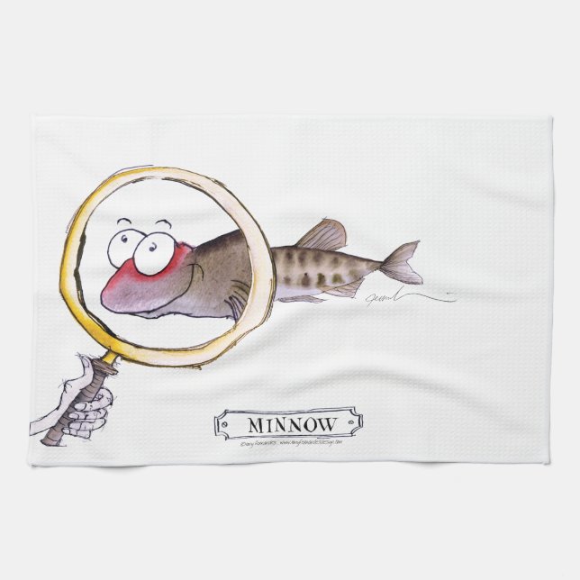 Linge De Cuisine Poissons de vairon, fernandes élégants (Horizontal)