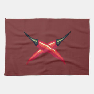 Linge De Cuisine Poivrons rouges