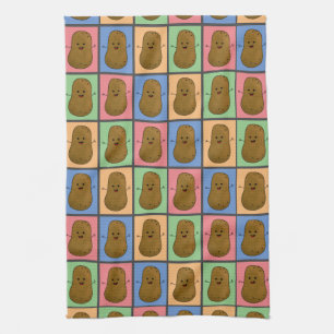Linge De Cuisine Pomme de terre de style Pop Art