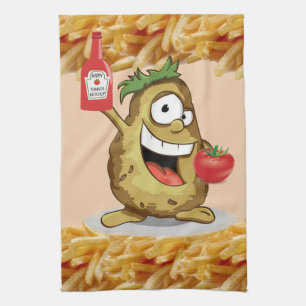 Linge De Cuisine Pomme de terre, Fries françaises, Cuisine, Serviet