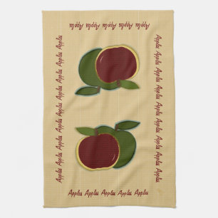 Linge De Cuisine Pommes peintes (foe)