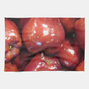 Linge De Cuisine Pommes rouges foncées