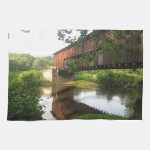Linge De Cuisine Pont couvert et courant de l'Ohio