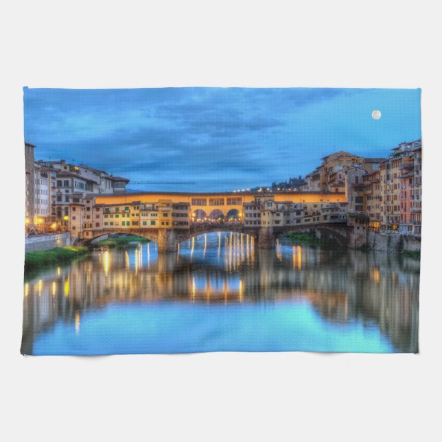 Linge De Cuisine Pont Ponte Vecchio à Florence, Italie (Horizontal)
