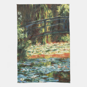 Linge De Cuisine Pont sur l'étang Nénuphar par Claude Monet