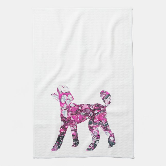 Linge De Cuisine Poodle, Poodle Rose, Poodle (Vertical)