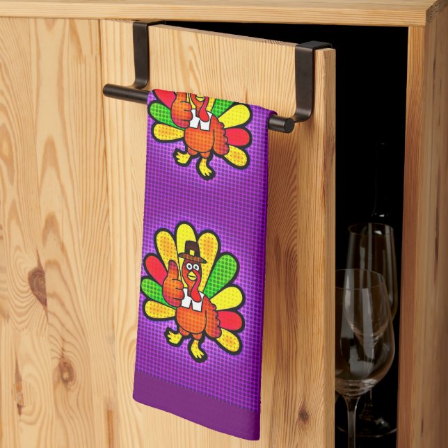 Linge De Cuisine Pop Art Tom Turquie (Pliage en tiers)