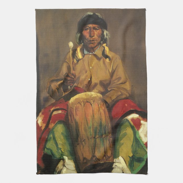 Linge De Cuisine Portrait de Dieguito Roybal par Robert Henri (Vertical)