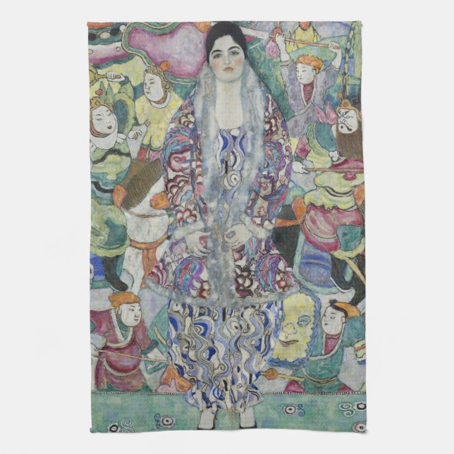 Linge De Cuisine Portrait de Friederike Maria Beer par Gustav Klimt (Vertical)