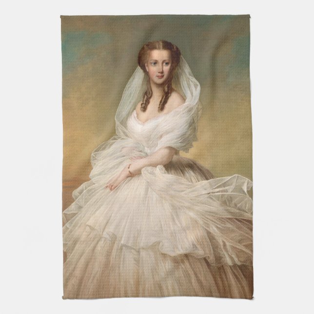 Linge De Cuisine Portrait De La Princesse Alexandra (Vertical)