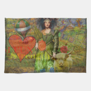 Linge De Cuisine Portrait gothique de femme classique vintage Taure