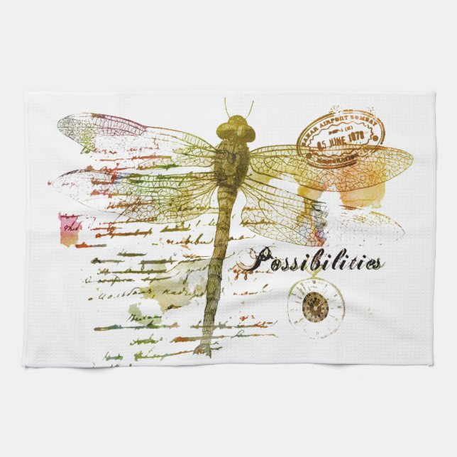 Linge De Cuisine Possibilities dragonfly (Horizontal)