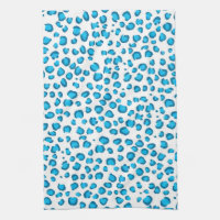 Poster de animal Motif moderne Blue Leopard