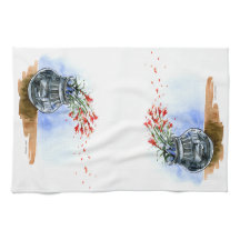 Pot du sud-ouest indien de pinceau fleur sauvage