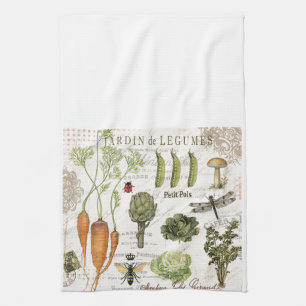 Linge De Cuisine potager français vintage moderne