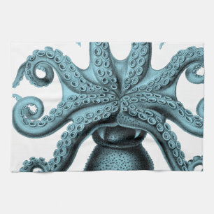 Linge De Cuisine Poulpe dans Teal