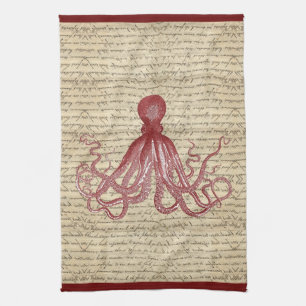 Linge De Cuisine poulpe vintage