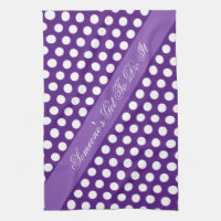 Pourpre avec points Polka blancs