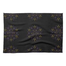 Pourpre et flammes de passion d'or de soie