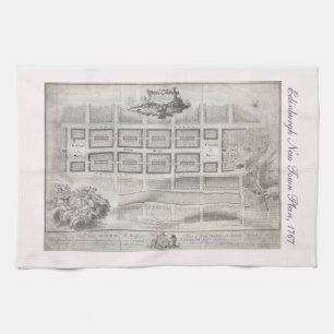 Linge De Cuisine Premier plan de ville nouvelle, Edimbourg 1767