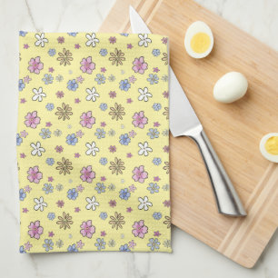 Linge De Cuisine Printemps Jaune Fruit Brun