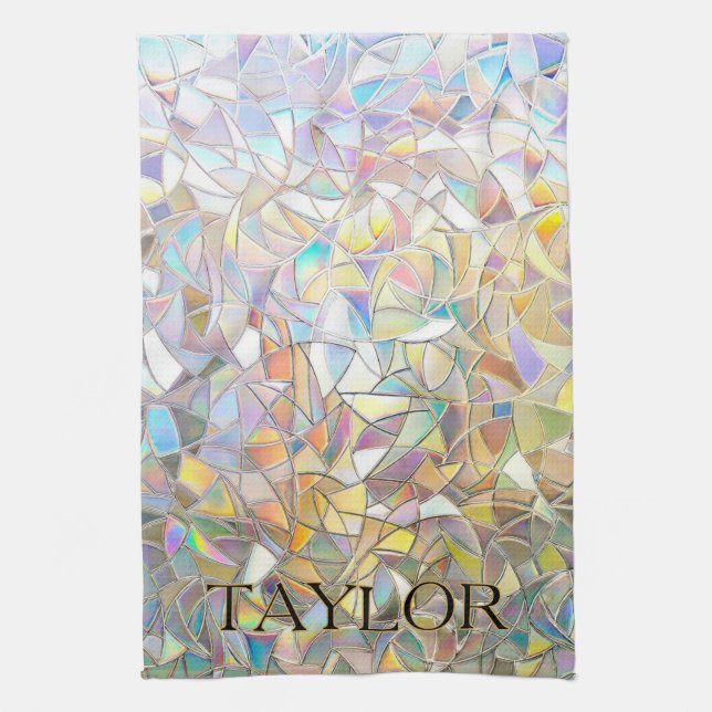 Linge De Cuisine Prismatic Stained Glass Effect - Rainbow Prismatic (Vertical)