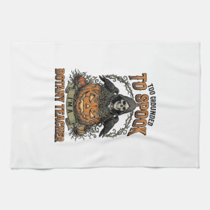 Linge De Cuisine Professeur de botanique Halloween Gravure vintage