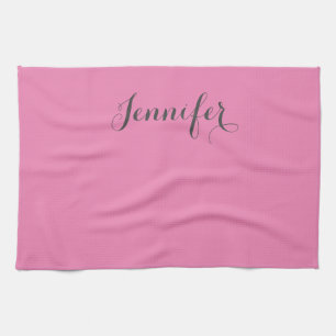 Linge De Cuisine Professional retro vintage rose ajouter votre nom
