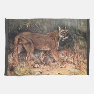 Linge De Cuisine Puma, Couguar ou Lion des Montagnes par CE Swan