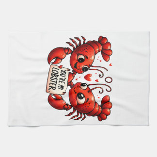 Linge De Cuisine Puns d'amour du homard