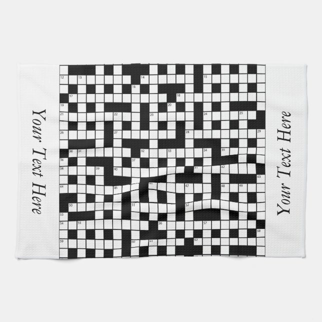 Linge De Cuisine Puzzle de mots croisés Personnalisé (Horizontal)