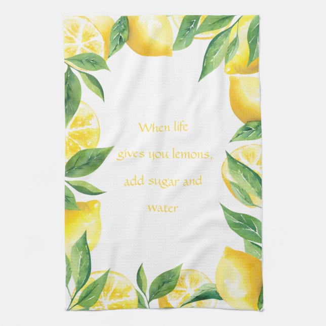 Linge De Cuisine Quand La Vie Vous Donne Des Citrons (Vertical)