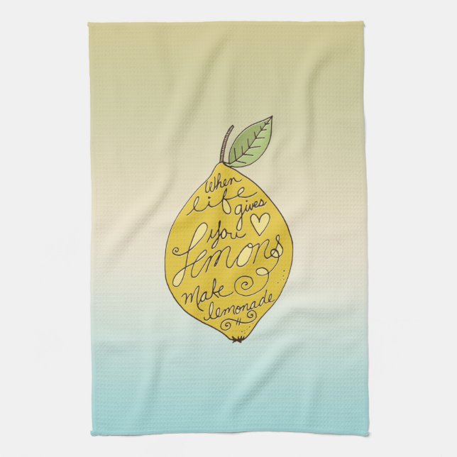Linge De Cuisine Quand la vie vous donne des citrons Ombre (Vertical)