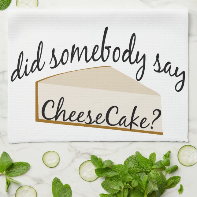 Linge De Cuisine Quelqu'Un Dit Cheesecake ? (Plié)