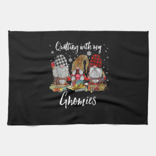 Linge De Cuisine Quilter Avec Mes Gnomies Noël Gnomes Holiday