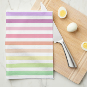 Linge De Cuisine Rainbow Pastel Stripes