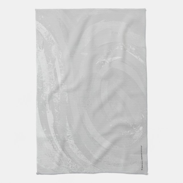 Linge De Cuisine Rainy Sky Grey Swirl (Vertical)