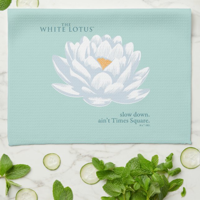Linge De Cuisine Ralentissez, Ain’t Times Carré - Le Lotus Blanc (Plié)