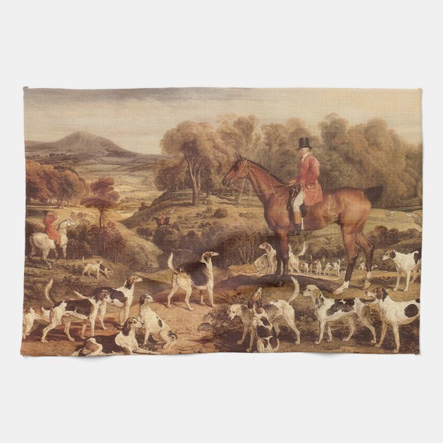 Linge De Cuisine Ralph Lambton et ses Hounds par James Ward (Horizontal)