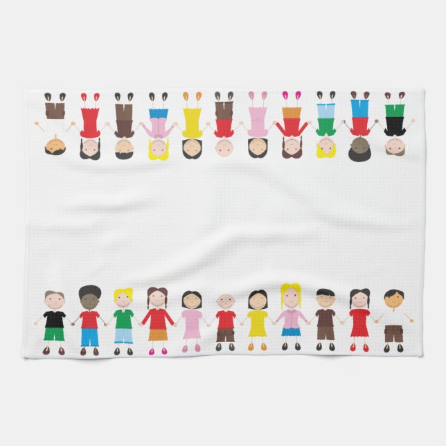 Linge De Cuisine Rangée Enfants (Horizontal)