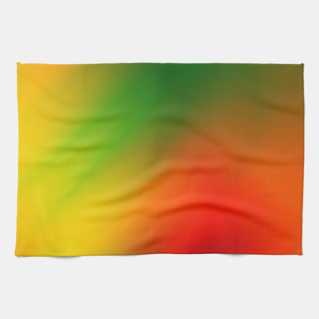 Linge De Cuisine Rasta Splash de couleur (Horizontal)