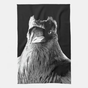 Linge De Cuisine Raven Towel Spirit Animal Raven Art Tea Towel Cade