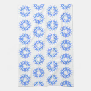 Linge De Cuisine Rayons de soleil modernes bleus