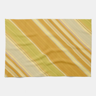 Linge De Cuisine Rayures Jaune Ensoleillé