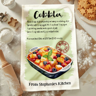 Linge De Cuisine Recette Cobbler personnalisée