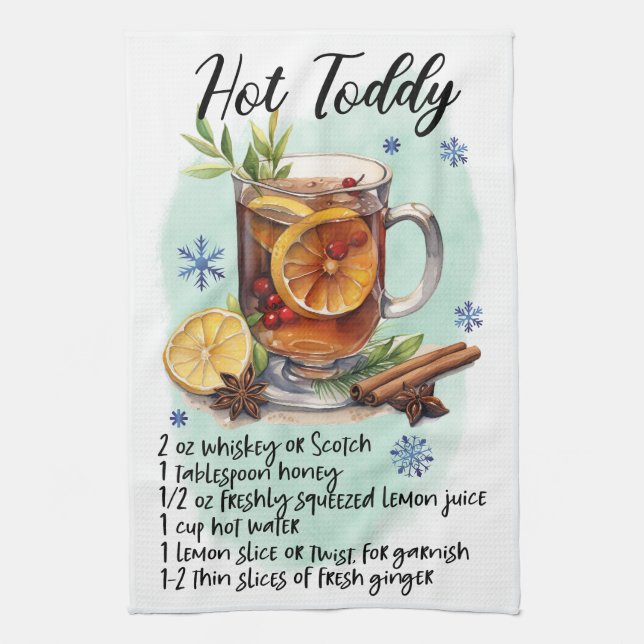Linge De Cuisine Recette de boisson de Noël Hot Toddy Recette (Vertical)
