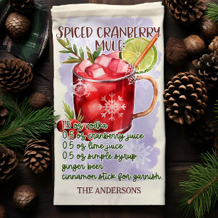 Linge De Cuisine Recette de cocktail de Noël au Mule aux canneberge